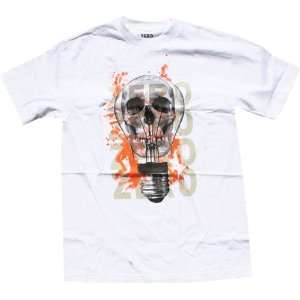  Zero T Shirt Electric Death [X Large] White Sports 