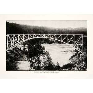 1902 Print Bridge Canadian National Siska Cisco Fraser River British 