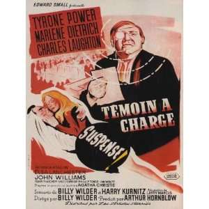   Movie French 11x17 Charles Laughton Tyrone Power Marlene Dietrich