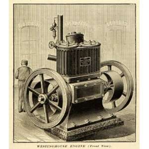  1884 Prints Antique Westinghouse Automatic Engine Machine 