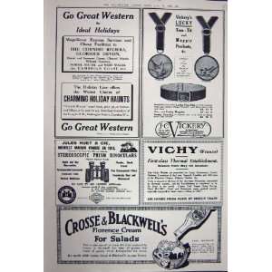   Advertisement 1922 Crosse Blackwell Binoculars Vickery