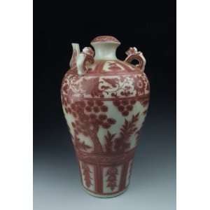  Decoration Porcelain Plum Vase, Chinese Antique Porcelain, Pottery 