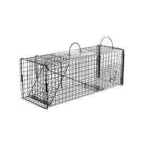   Cat or Rabbit Transfer Trap with Rear Sliding Door Patio, Lawn