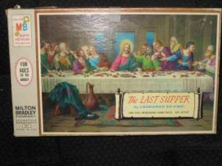 Rare 1965 The Last Supper Puzzle Milton Bradley Complet  