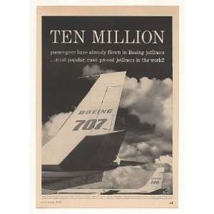  1960 Boeing 707 720 Jetliner Ten Million Passengers Print 