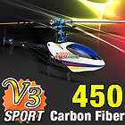 Carbon Fiber 6CH 3D clone trex 450 V3 Sport Helicopter