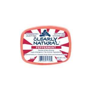  Clearly Natural Glycerine Soap, Peppermint 4 oz Bar 