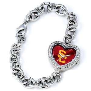   Ladies University of Southern California Heart Watch Jewelry