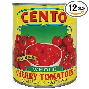 Cento Cherry Tomatoes, 28 Ounce Cans (Pack of 12)  Grocery 
