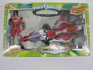 BANDAI : POWER RANGERS TIME FORCE   RED STRATA CYCLE MIP NEW  