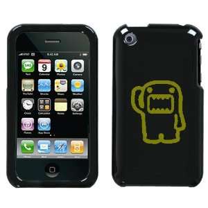 APPLE IPHONE 3G 3GS GOLD DOMO SALUTING ON A BLACK HARD CASE COVER