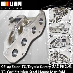 05 up Scion TC/Toyota Camry 2AZ FE 2.4L T3 Cast Stainless Steel Heavy 