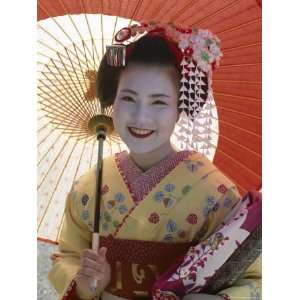  Apprentice Geisha (Maiko), Woman Dressed in Traditional 