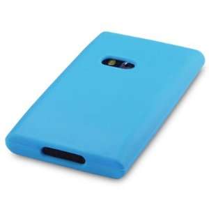NOKIA N9 SILICONE CASE   LIGHT BLUE, WITH QUBITS BRANDED MICROFIBER 