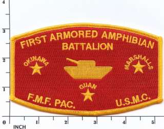   PATCH 1st Armored Amphibian Battalion FMF PAC WWII Veterans   