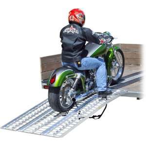    84 Arched Aluminum Non Folding Motorcycle Ramp System Automotive