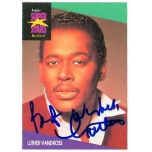 Luther Vandros Autographed Trading Card (ip): Sports 