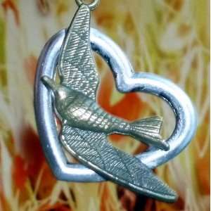 Fantasy necklace   Mockingjay Swallow Bird necklace pendant charm 