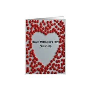 Valentine candy heart card to grandson Card