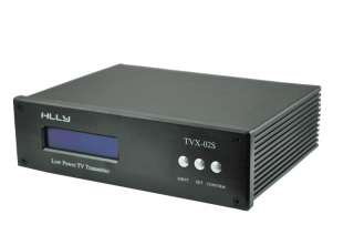 HLLY 1.5W TVX 02S TV TRANSMITTER TV Exciter Black For Home Broadcast 