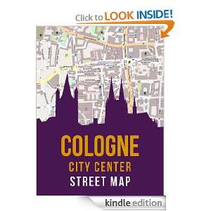 Cologne, Germany City Center Street Map eReaderMaps  