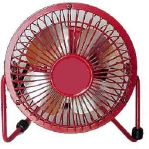  Mini 4 Inch High Velocity Table Top Fan Red