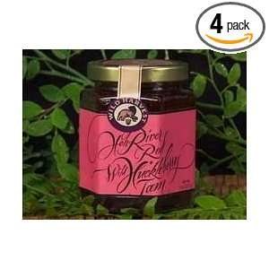 Wild Harvest Wild Red Huckleberry Jam, 8 Ounce Jars (Pack of 4 