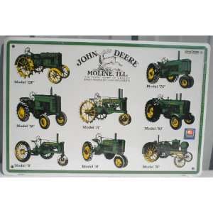  John Deere Tractor Tin Sign 