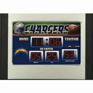  San Diego Chargers Scoreboard Desk Clock