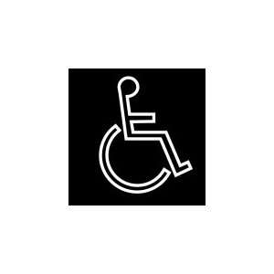 BRADY 70123 Sign,6X6,Braille,Wheelchair Picto Only  