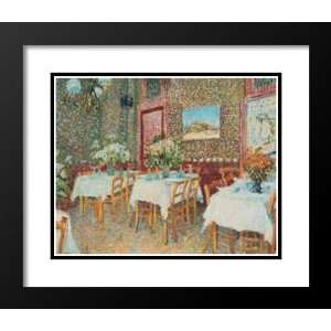  and Double Matted Art 33x41 Interior of a Restaurant