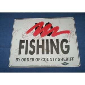  No Fishing Wildlife Wall Sign By Order Of Sheriff 