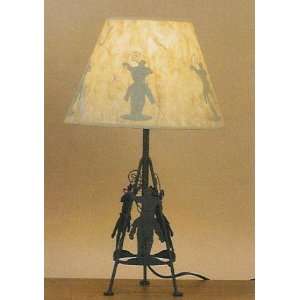   roper home decor TABLE LAMP desk western cowgirl