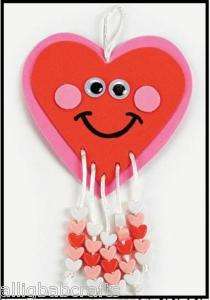 Happy Heart Beaded Valentine Craft Kit 4 Kids ABCraft  