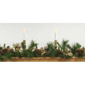  Gold Glittered Mixed Pine Artificial Christmas Garland