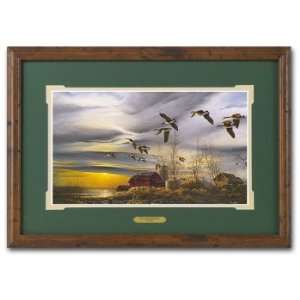  Terry Redlin Silent Sunset Print with Value Framing 