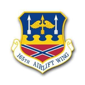  US Air Force 165th Airlift Wing Decal Sticker 5.5 
