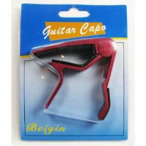  Red Quick clamp Guitar Capo: Musical Instruments