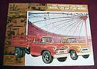 1957 CHEVROLET TRUCK BROCHURE CHASSIS CAB & STAKE MODELS VERY GOOD 