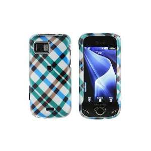  Samsung A897 Mythic Graphic Case   Blue Plaid: Cell Phones 