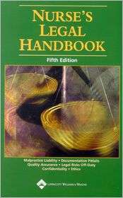 Nurses Legal Handbook, (1582552800), Lippincott Williams & Wilkins 