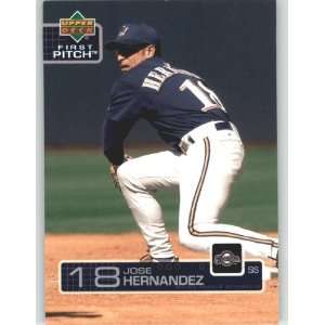 2003 Upper Deck First Pitch #154 Jose Hernandez   Milwaukee Brewers 