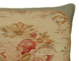 It is a GENIUNE hand WOVEN flat weave AUBUSSON PILLOW Not stitched 