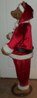 Foot Singing Dancing Christmas Bear Animated Large Gemmy Santa 