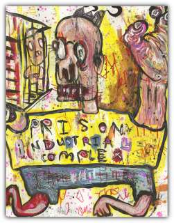 JUSTIN AERNI art painting  PRISON INDUSTRIAL COMPLEX  