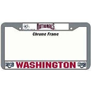  Washington Nationals MLB Chrome License Plate Frame 
