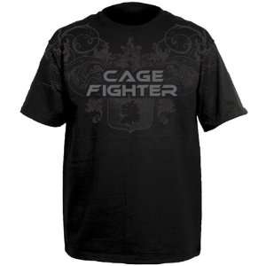  Cage Fighter Gladiator MMA Shirt Black