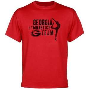 Georgia Bulldogs Graceful T shirt   Red 