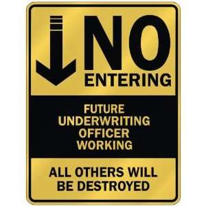   NO ENTERING FUTURE UNDERWRITING OFFICER WORKING 