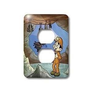   cave underground   Light Switch Covers   2 plug outlet cover Home